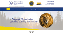 Desktop Screenshot of oklionsfoundation.org